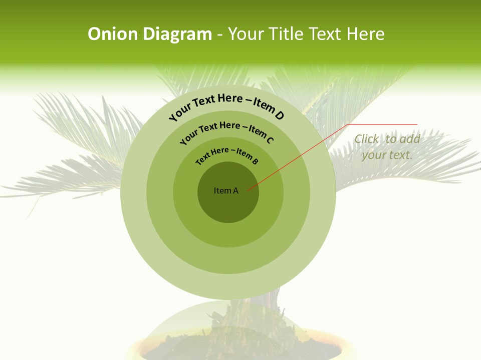 A Palm Tree With A White Background PowerPoint Template