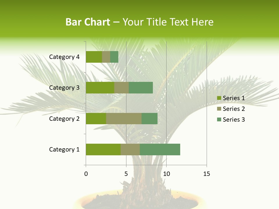 A Palm Tree With A White Background PowerPoint Template