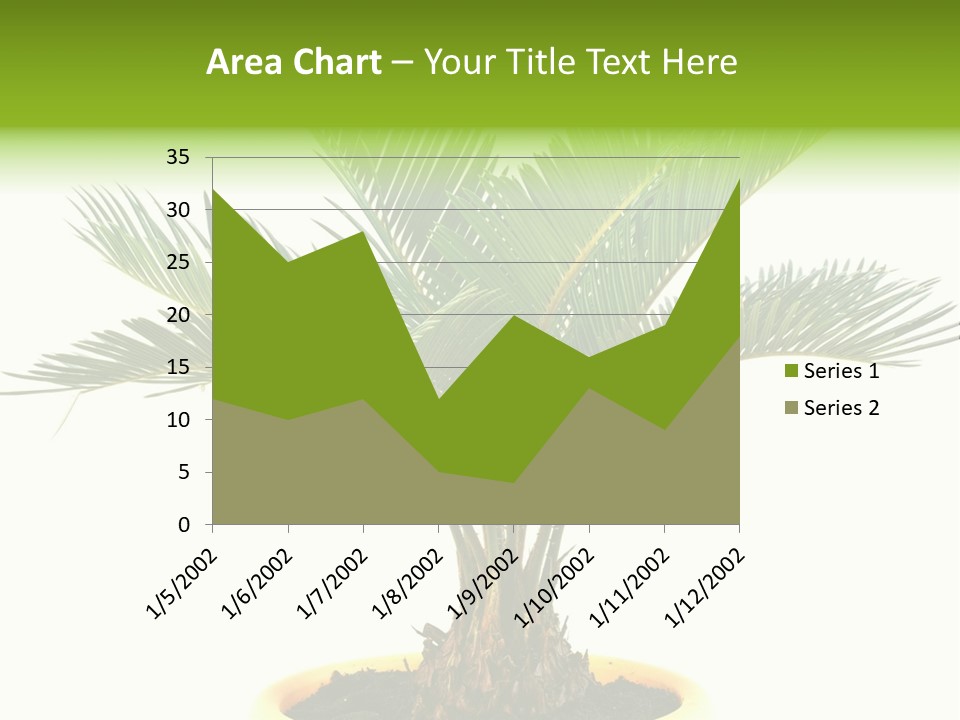 A Palm Tree With A White Background PowerPoint Template