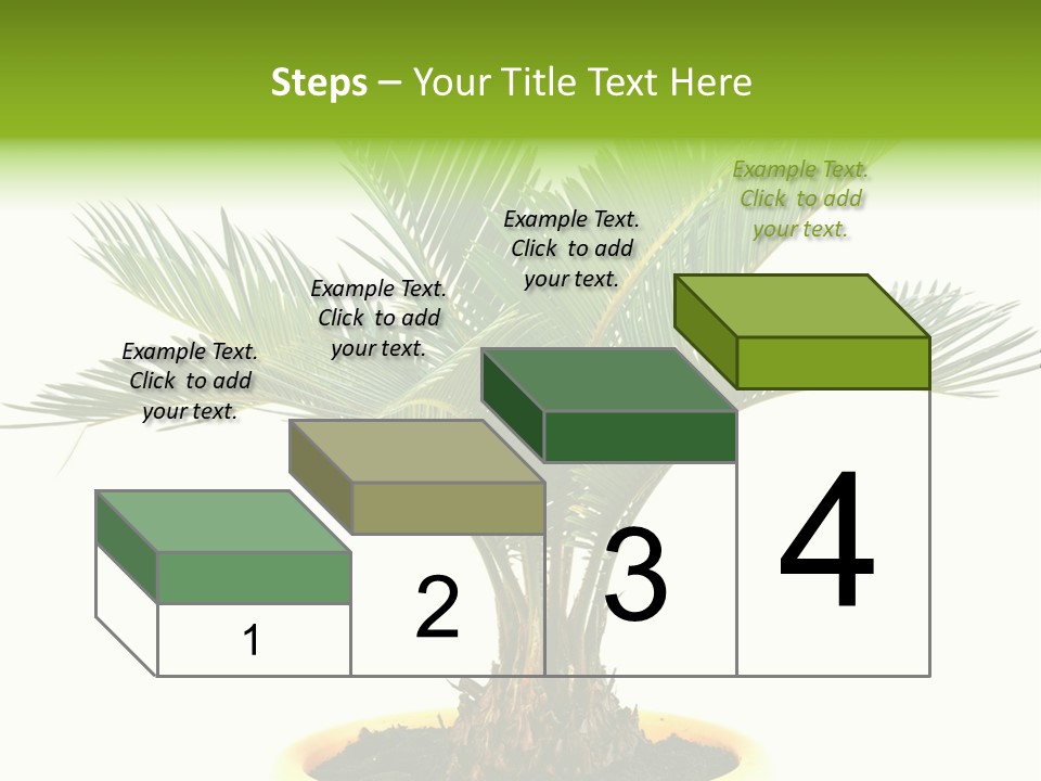 A Palm Tree With A White Background PowerPoint Template