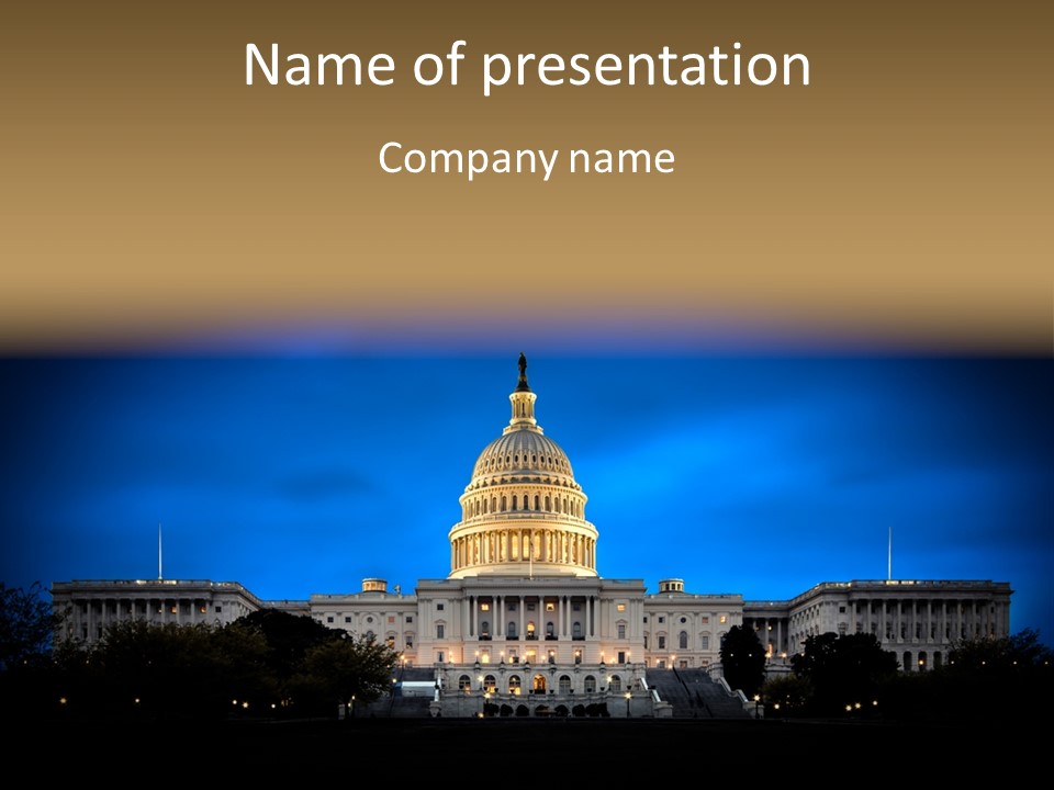 Power Law Capitol PowerPoint Template