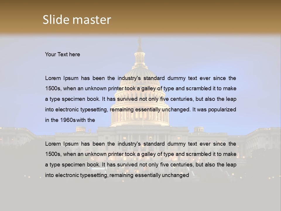 Power Law Capitol PowerPoint Template