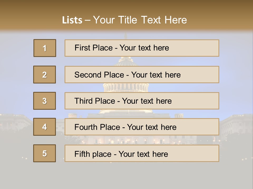 Power Law Capitol PowerPoint Template