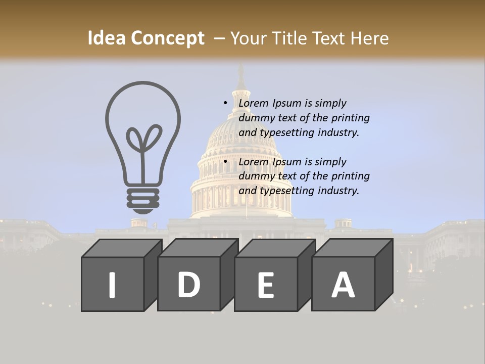 Power Law Capitol PowerPoint Template