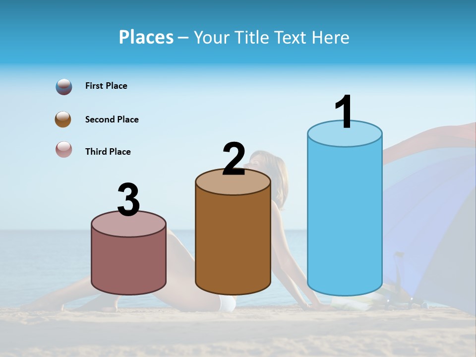 Caucasian Outdoor  PowerPoint Template