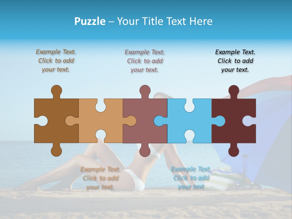 Caucasian Outdoor  PowerPoint Template