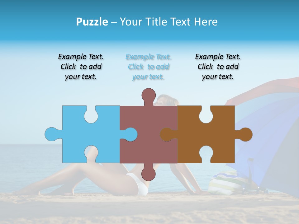 Caucasian Outdoor  PowerPoint Template