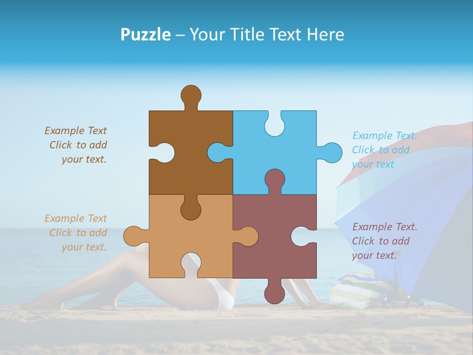 Caucasian Outdoor  PowerPoint Template