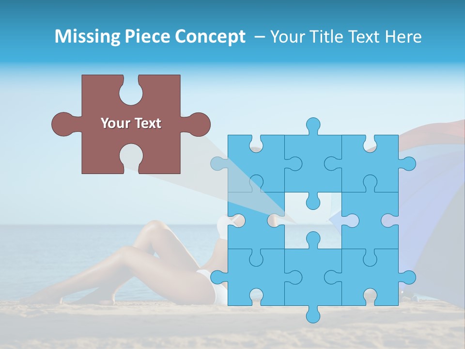 Caucasian Outdoor  PowerPoint Template