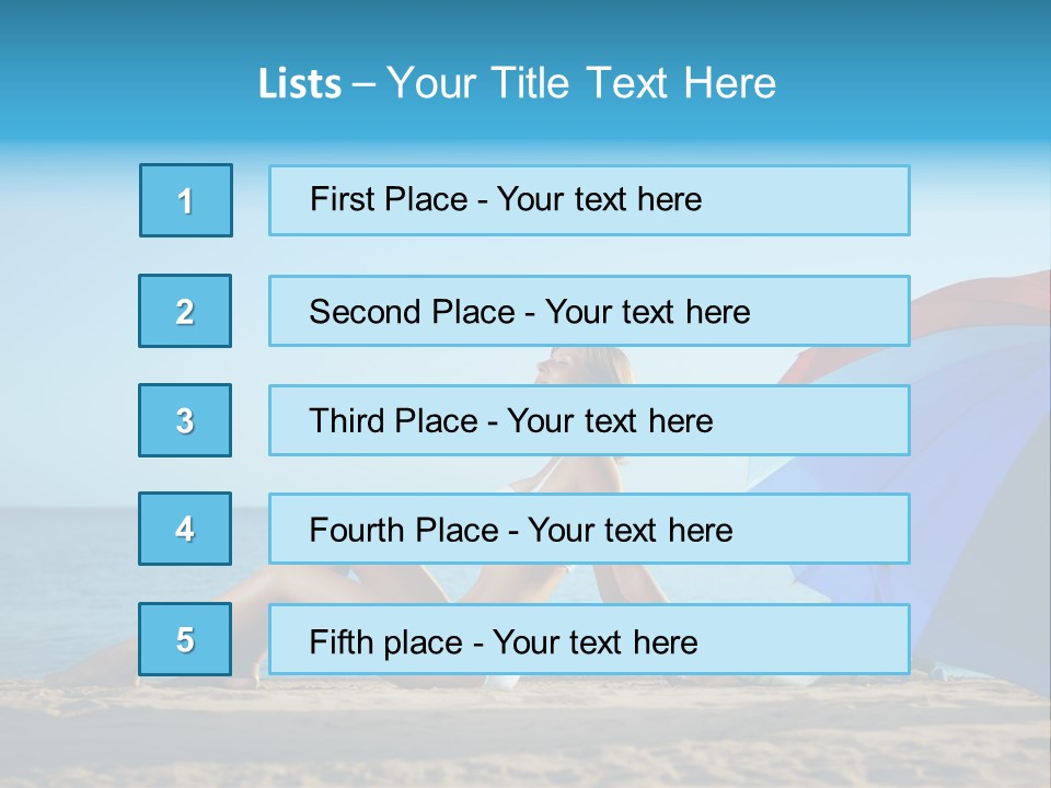 Caucasian Outdoor  PowerPoint Template