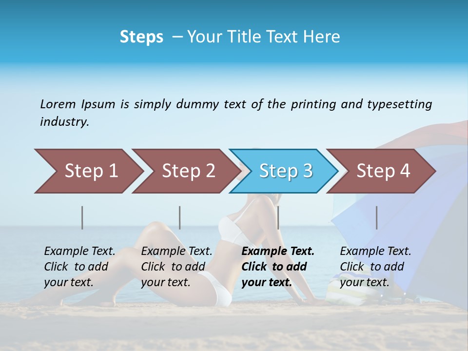 Caucasian Outdoor  PowerPoint Template