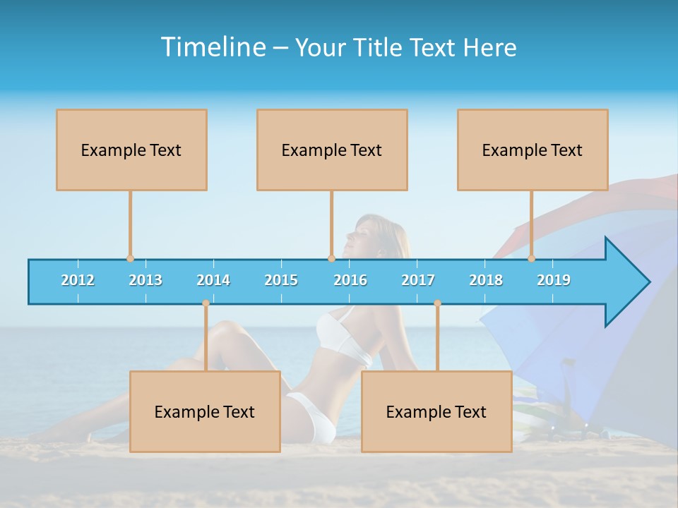 Caucasian Outdoor  PowerPoint Template