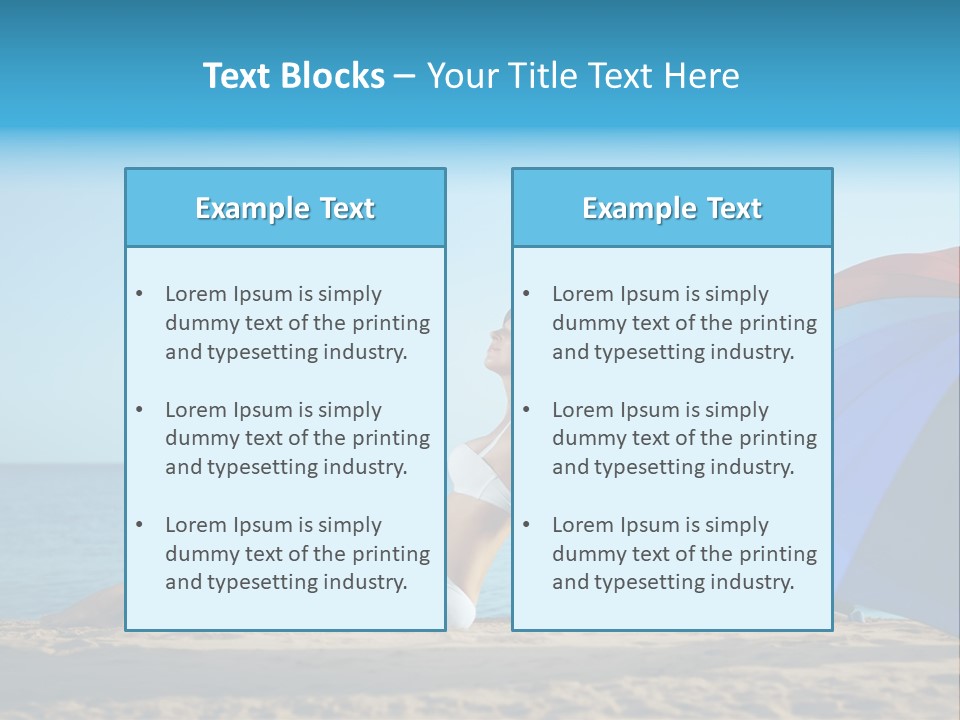 Caucasian Outdoor  PowerPoint Template