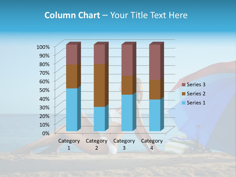 Caucasian Outdoor  PowerPoint Template