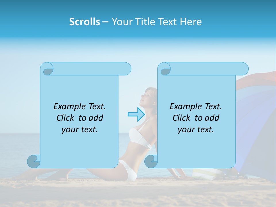 Caucasian Outdoor  PowerPoint Template