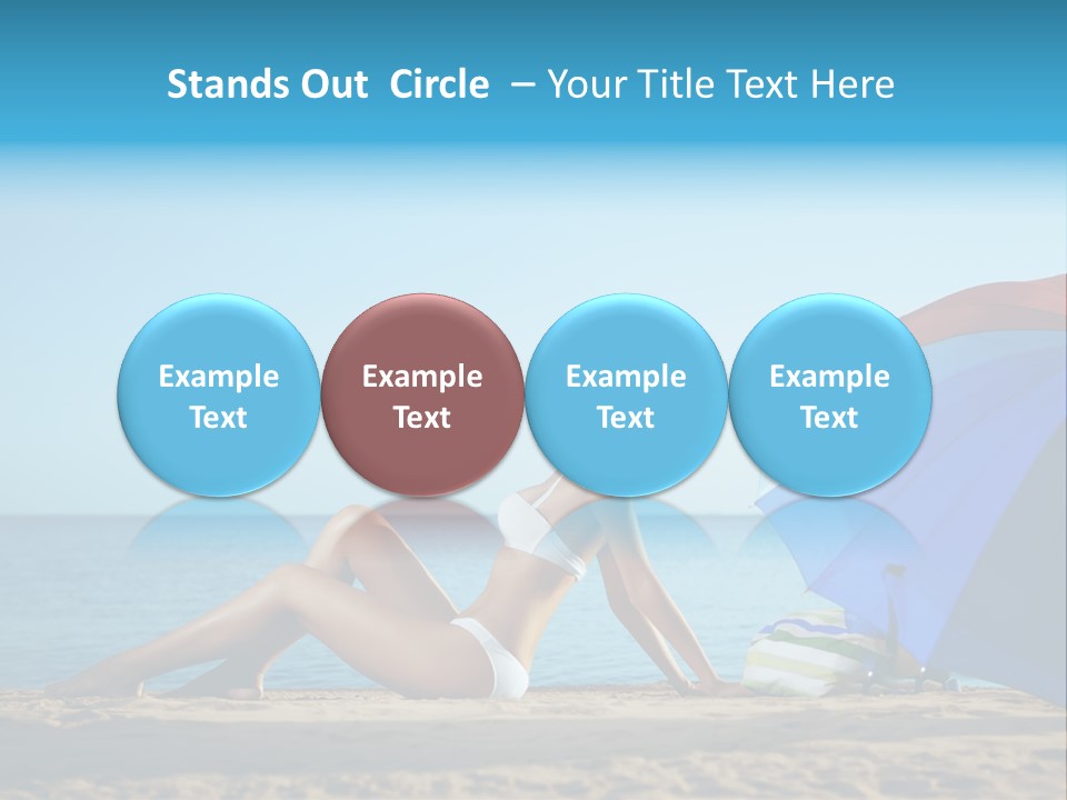 Caucasian Outdoor  PowerPoint Template