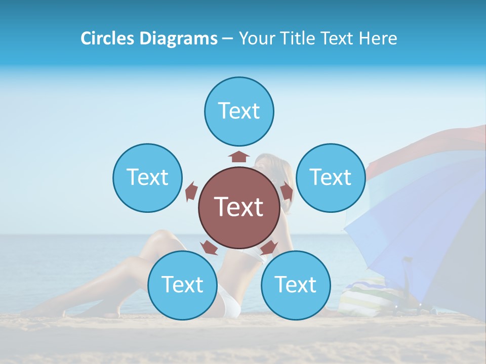 Caucasian Outdoor  PowerPoint Template