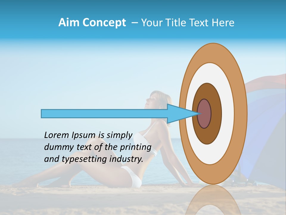 Caucasian Outdoor  PowerPoint Template