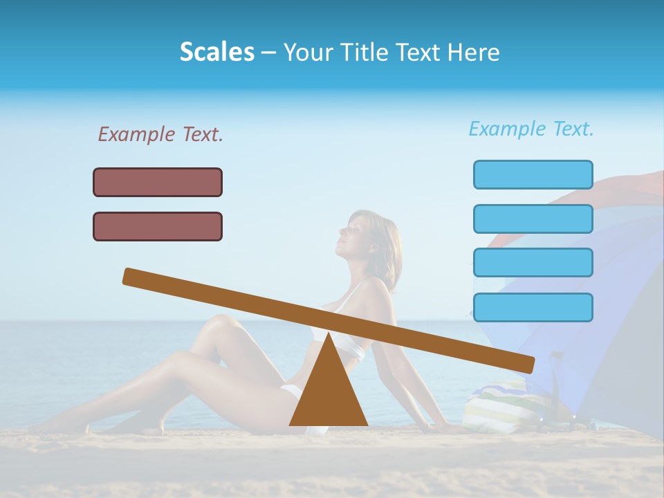Caucasian Outdoor  PowerPoint Template