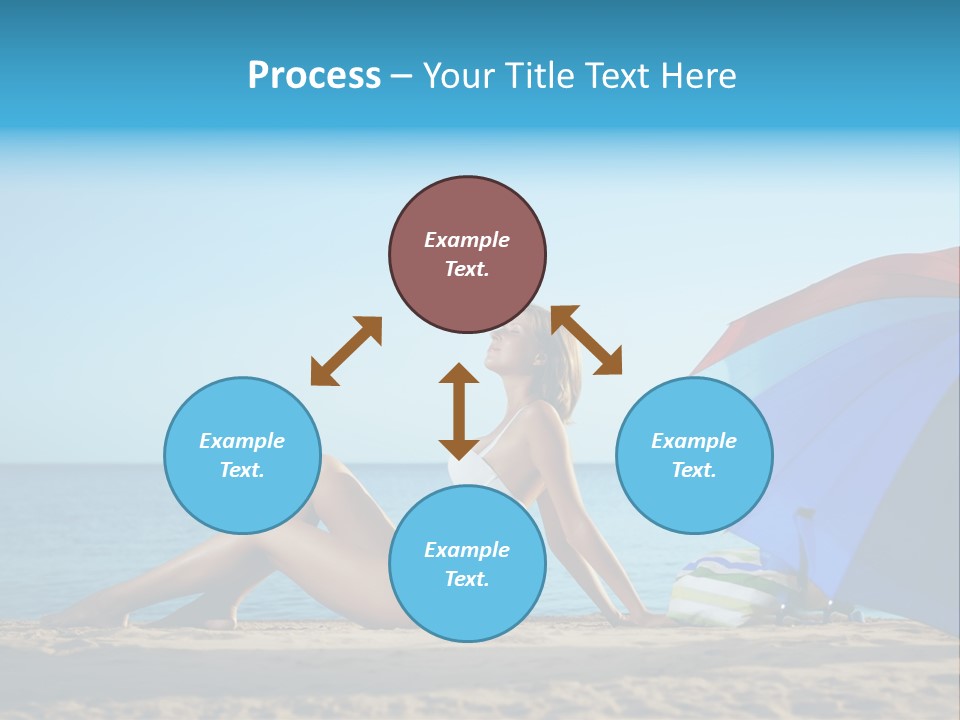 Caucasian Outdoor  PowerPoint Template