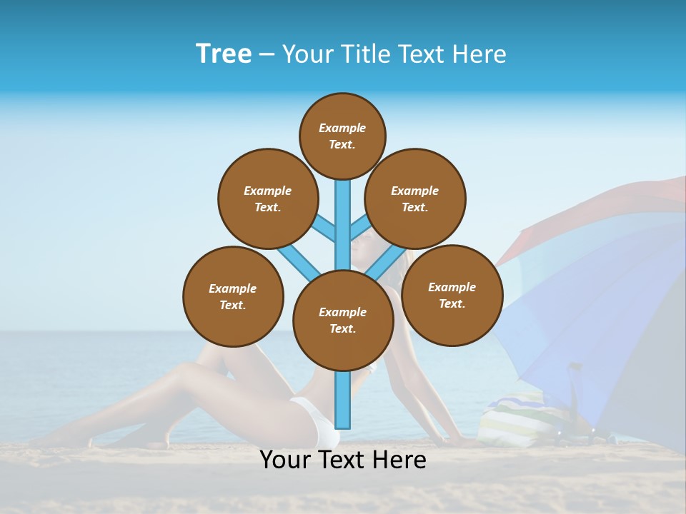 Caucasian Outdoor  PowerPoint Template