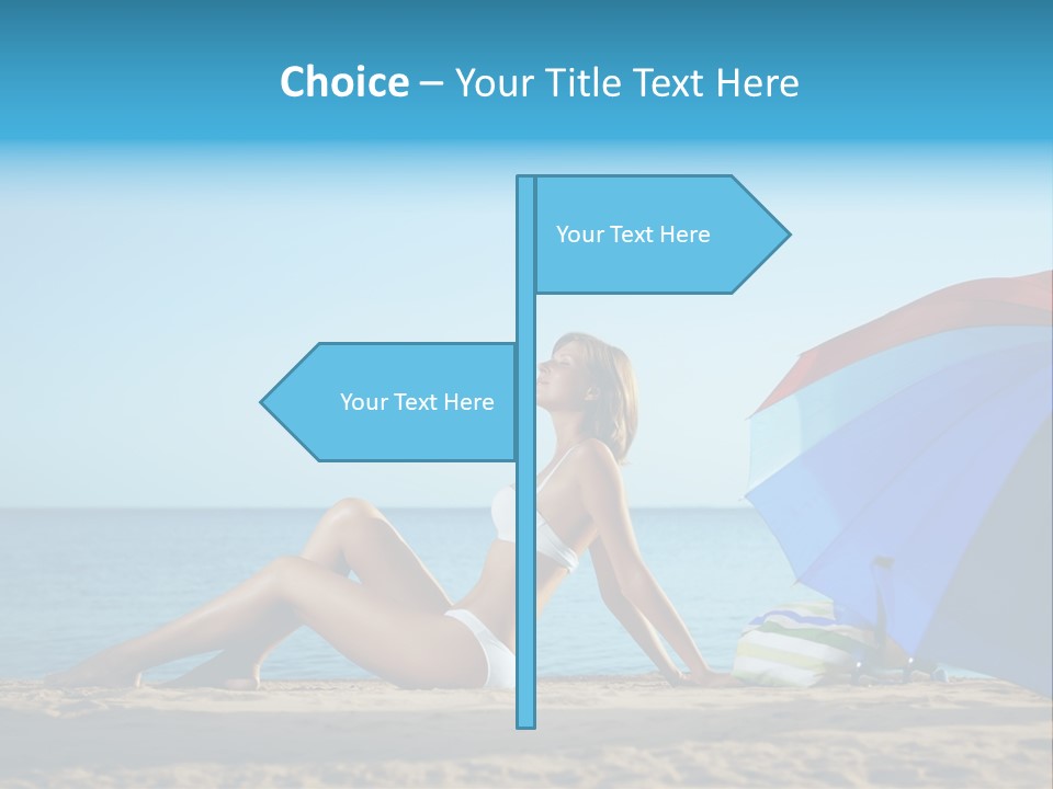 Caucasian Outdoor  PowerPoint Template