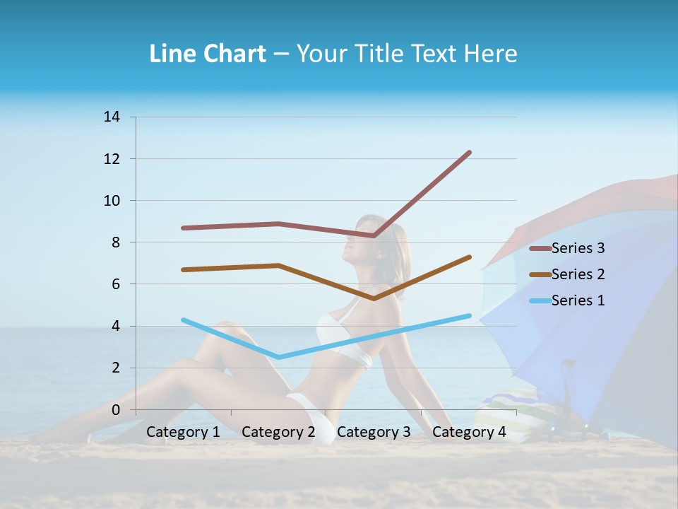 Caucasian Outdoor  PowerPoint Template