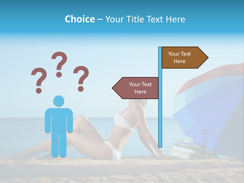 Caucasian Outdoor  PowerPoint Template