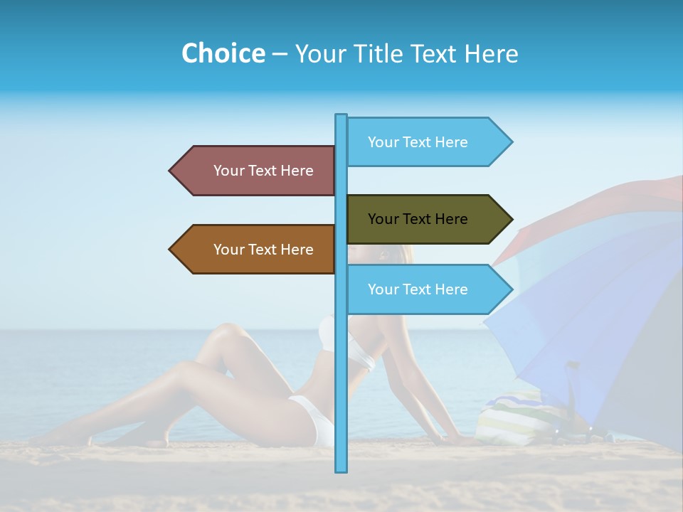 Caucasian Outdoor  PowerPoint Template