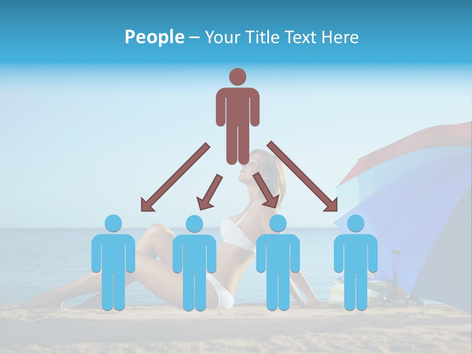 Caucasian Outdoor  PowerPoint Template