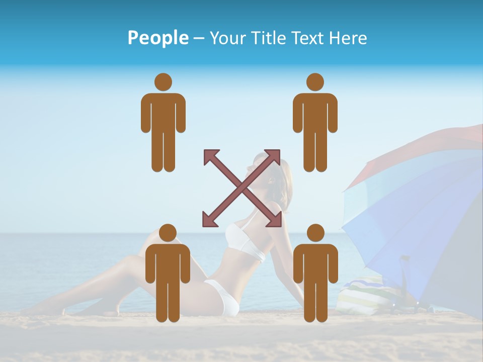 Caucasian Outdoor  PowerPoint Template