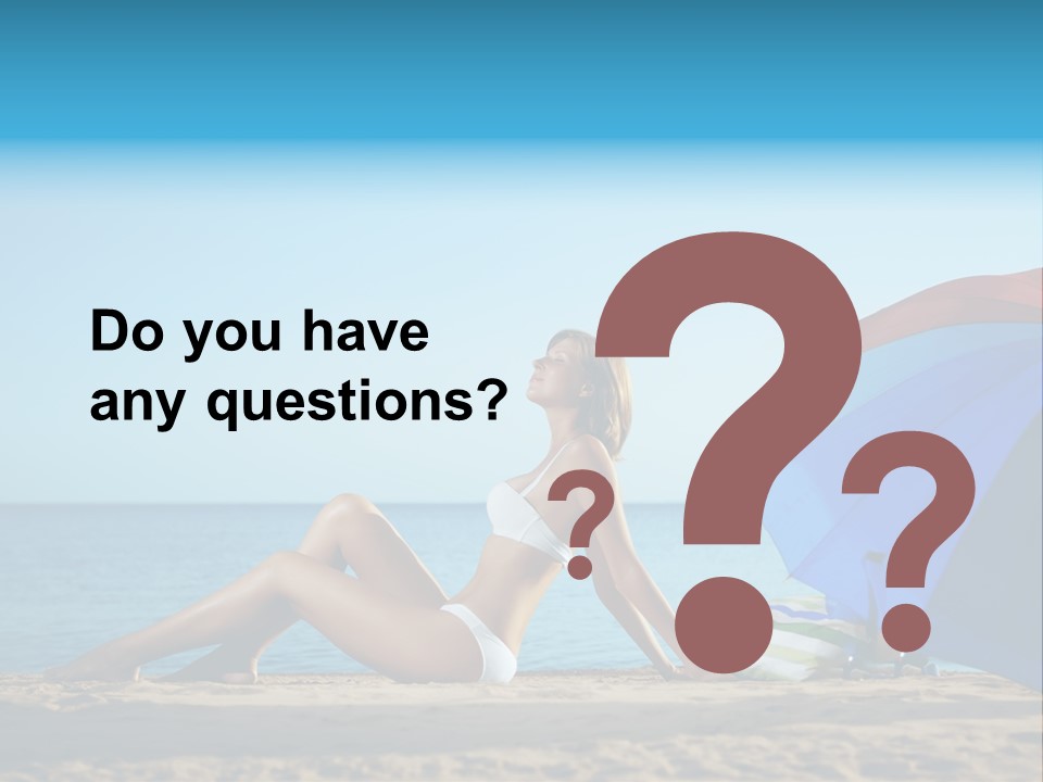 Caucasian Outdoor  PowerPoint Template