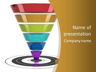 A Group Of Colorful Cups Sitting On Top Of Each Other PowerPoint Template