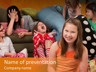 Blue Kids Joke PowerPoint Template