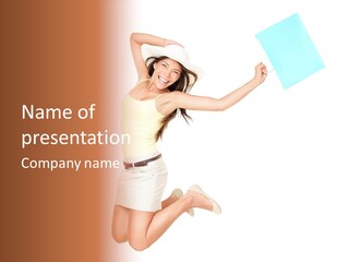 Screaming  Happy PowerPoint Template