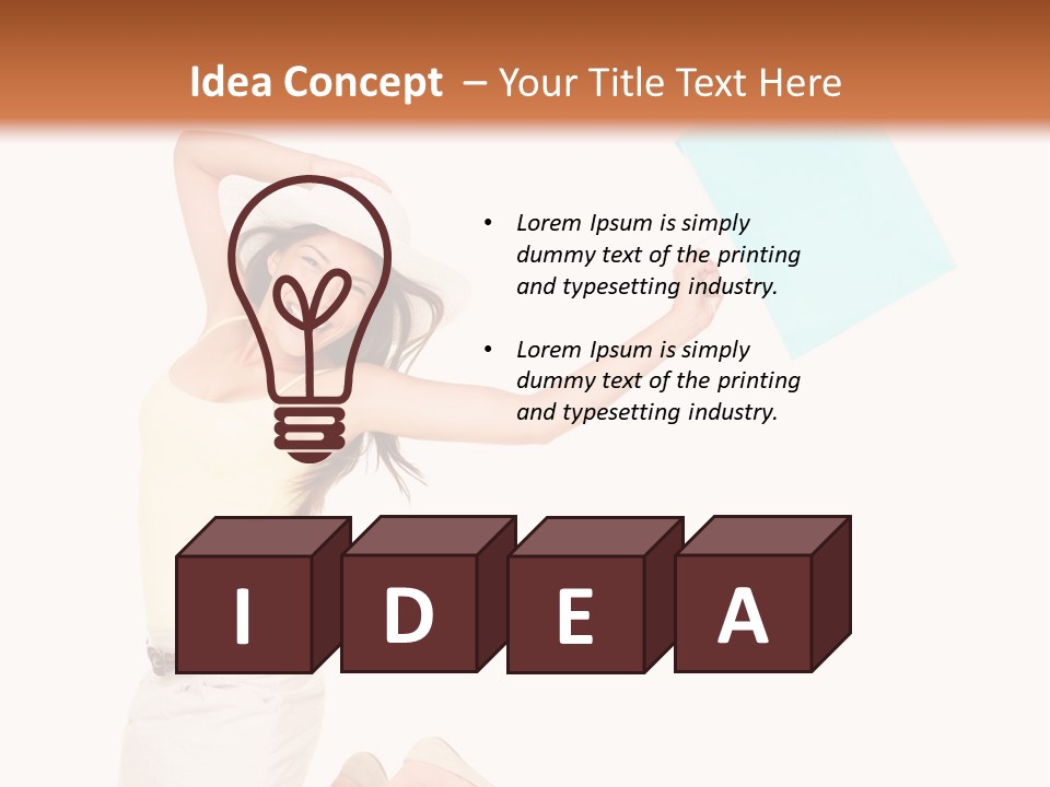 Screaming  Happy PowerPoint Template