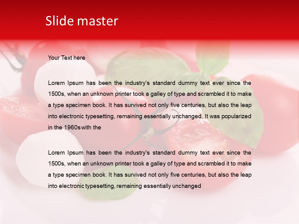 Tasty Dinner Vegetarian PowerPoint Template