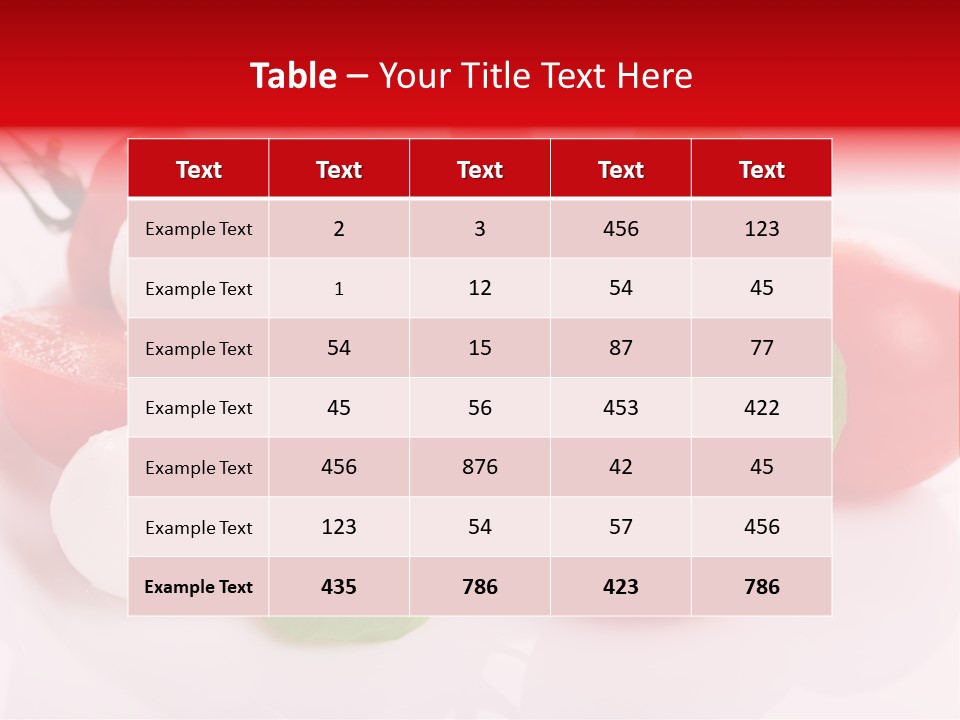 Tasty Dinner Vegetarian PowerPoint Template