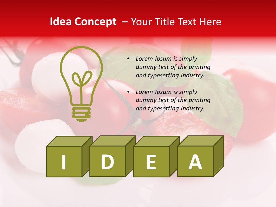 Tasty Dinner Vegetarian PowerPoint Template