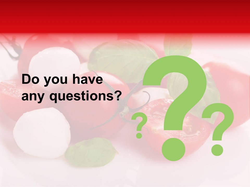 Tasty Dinner Vegetarian PowerPoint Template