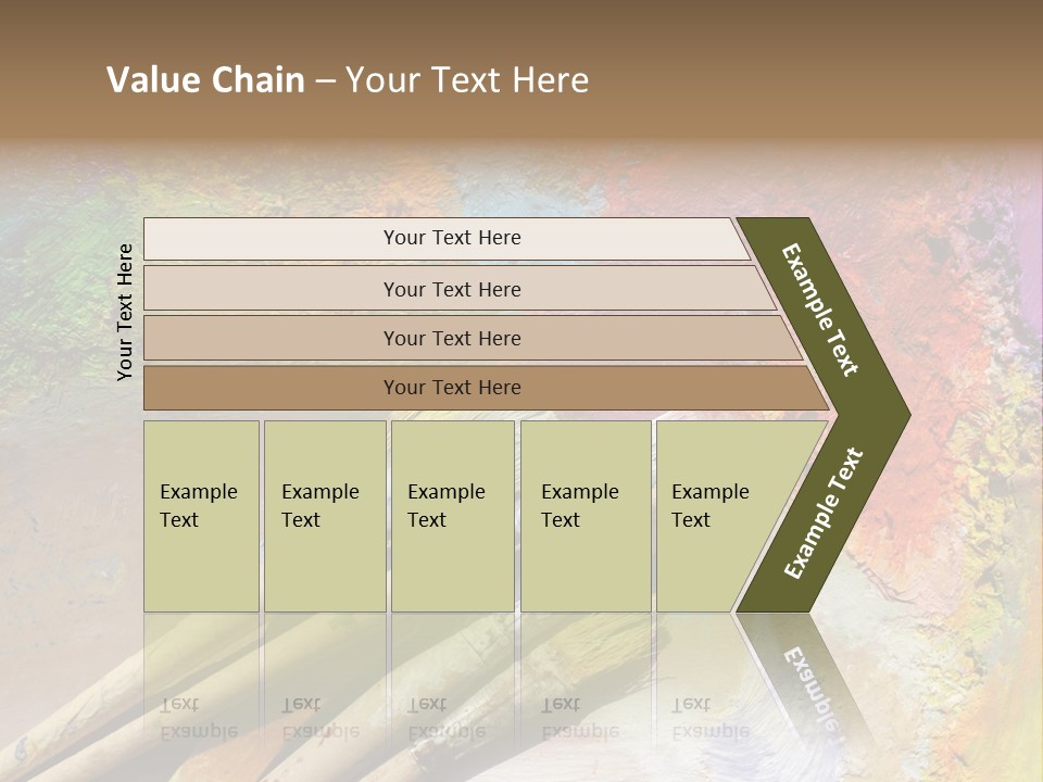 White Paintbrush Space PowerPoint Template