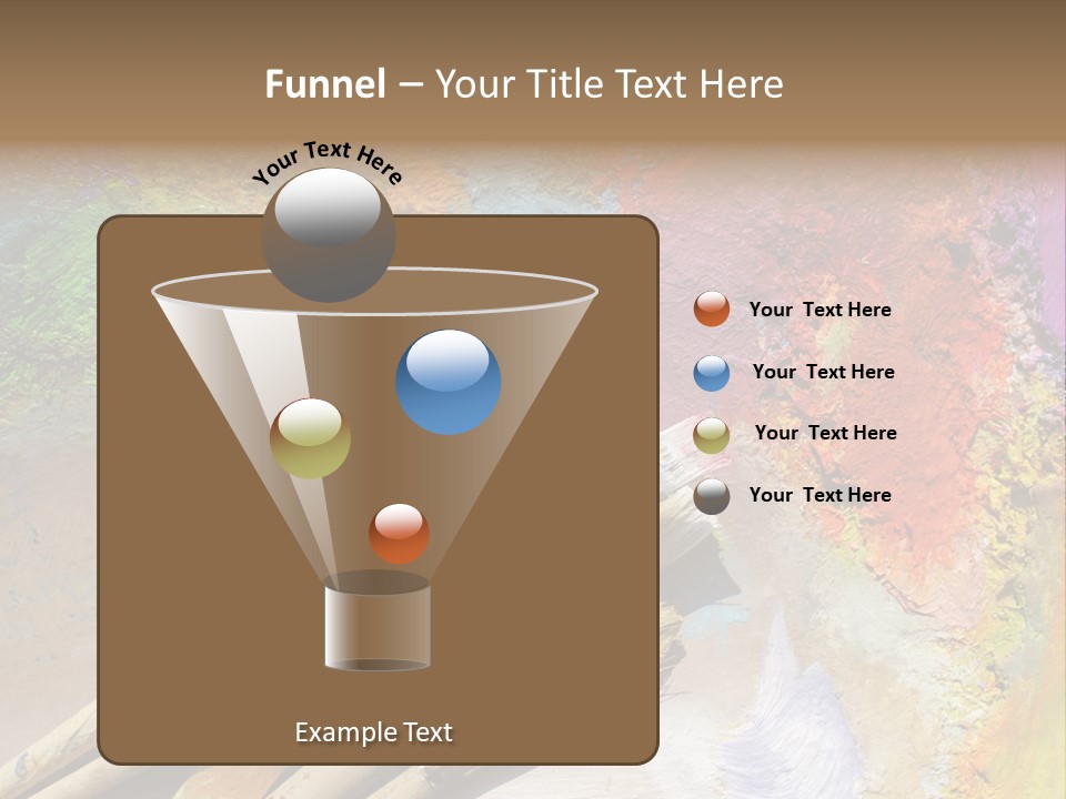 White Paintbrush Space PowerPoint Template