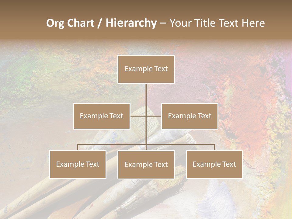 White Paintbrush Space PowerPoint Template