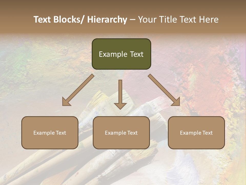 White Paintbrush Space PowerPoint Template