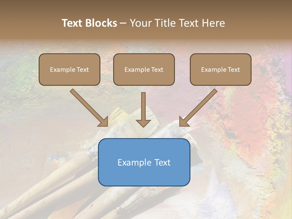 White Paintbrush Space PowerPoint Template
