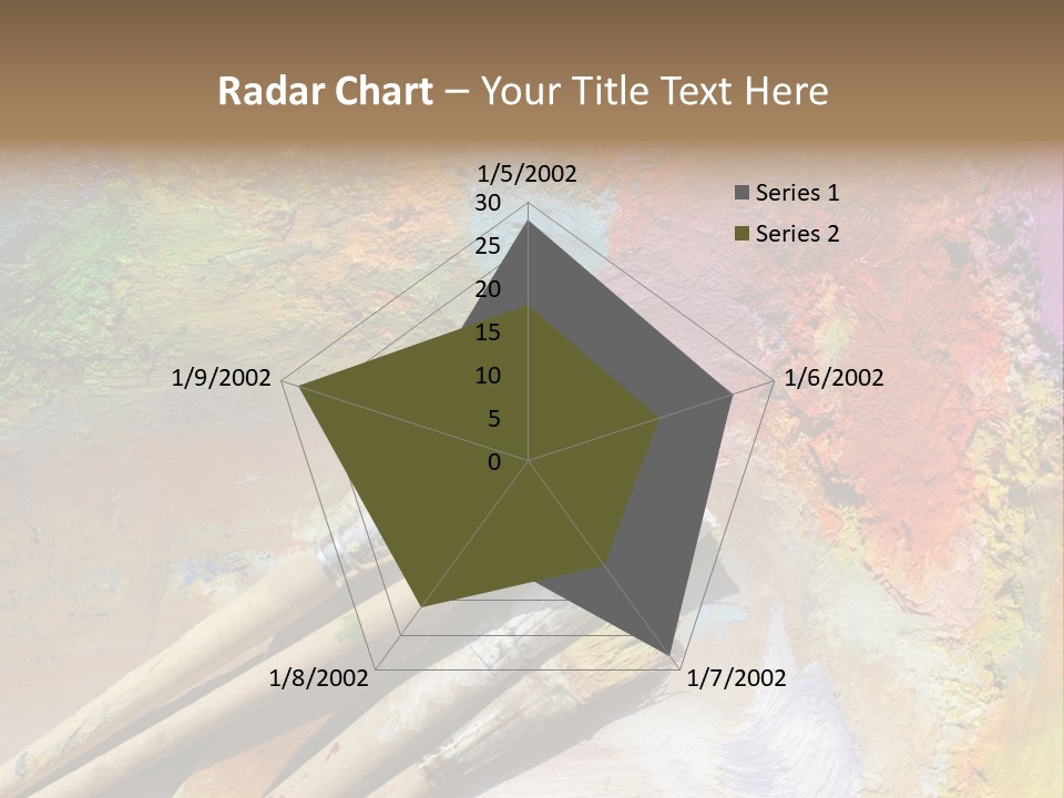 White Paintbrush Space PowerPoint Template