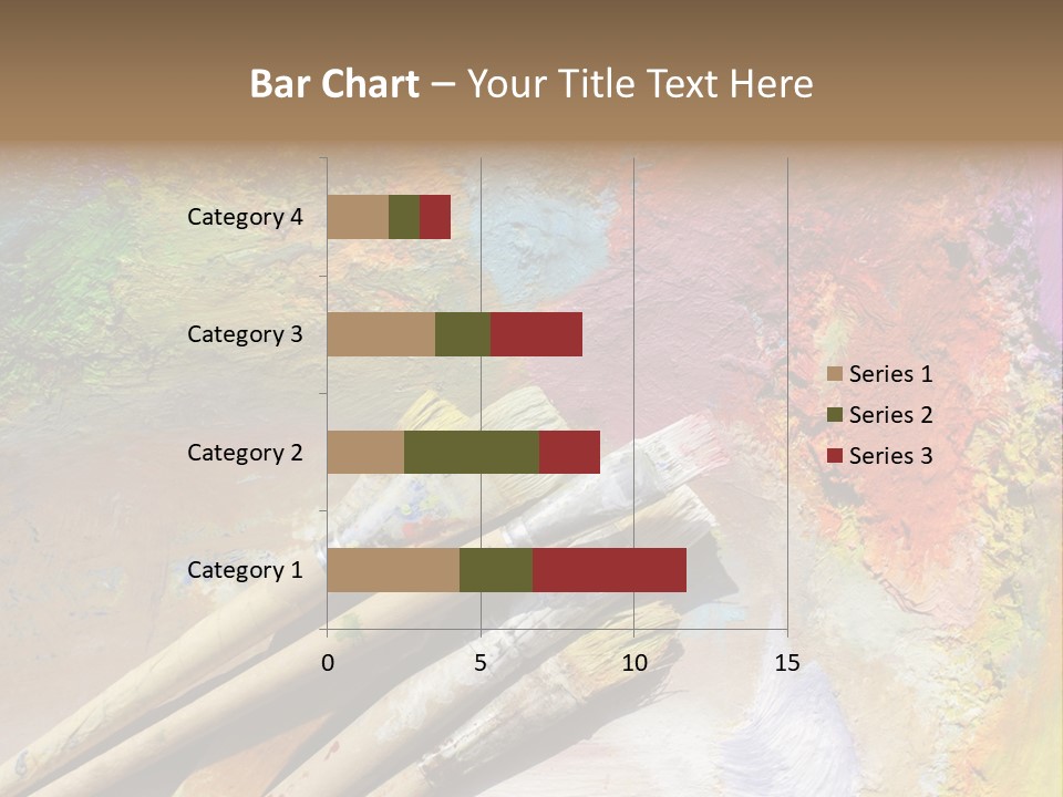 White Paintbrush Space PowerPoint Template