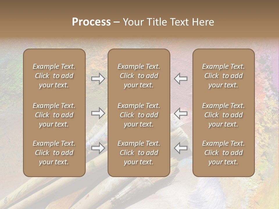 White Paintbrush Space PowerPoint Template