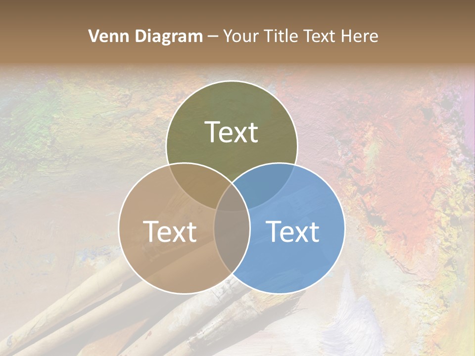 White Paintbrush Space PowerPoint Template