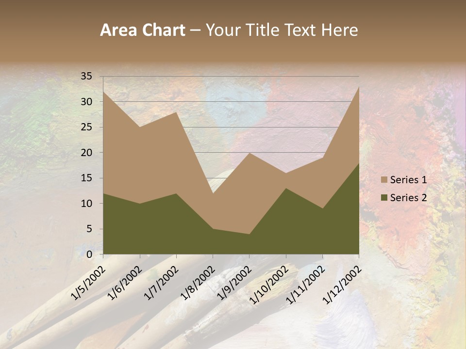 White Paintbrush Space PowerPoint Template